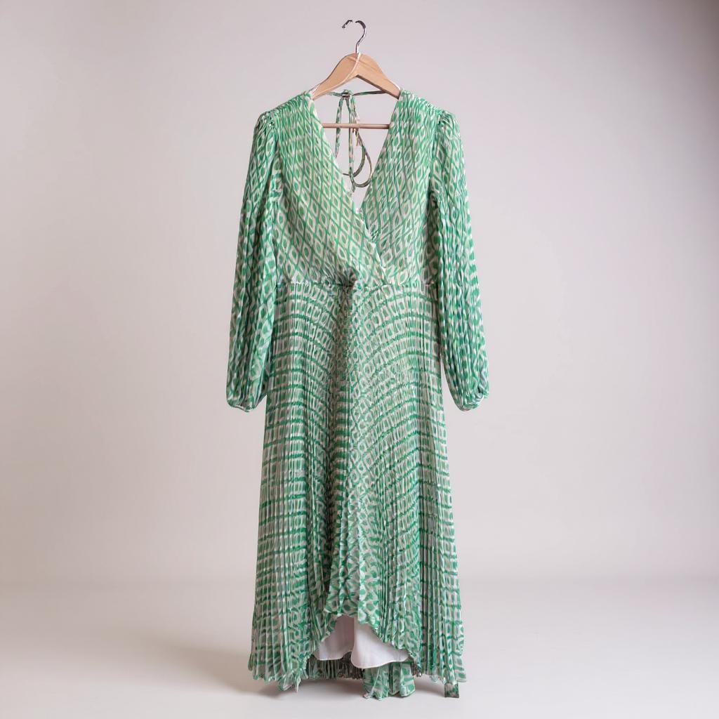 Green and white Phase Eight Dress