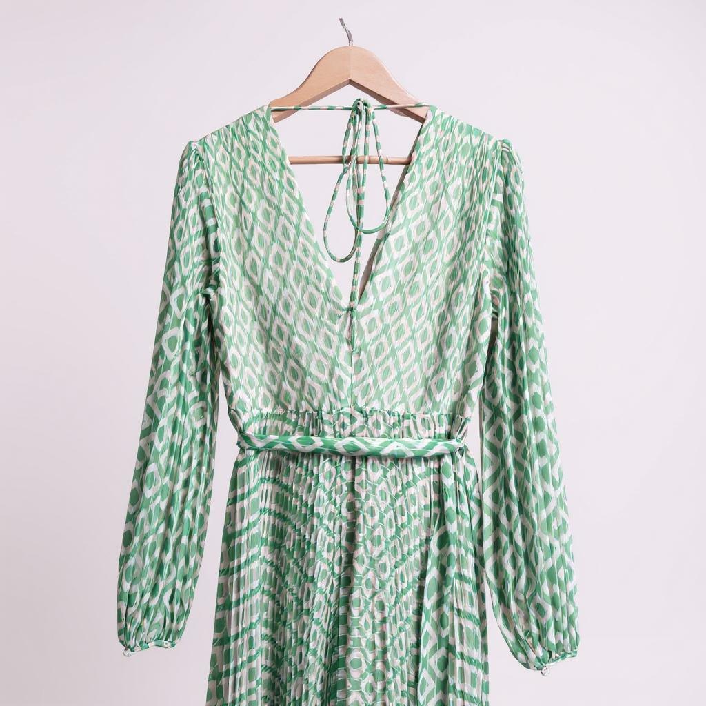 Green and white Phase Eight Dress