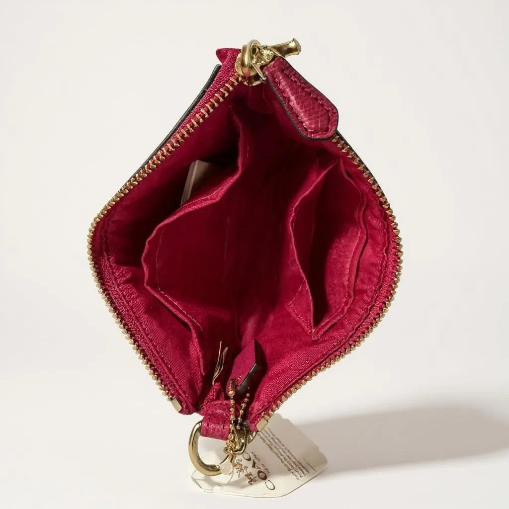 Brown/Cranberry Coach Handbag