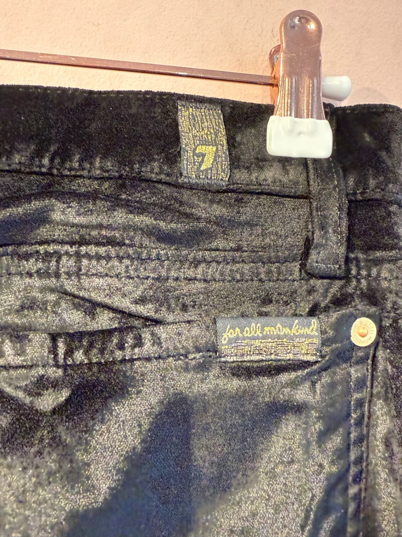 7 For all Mankind Velour Trousers