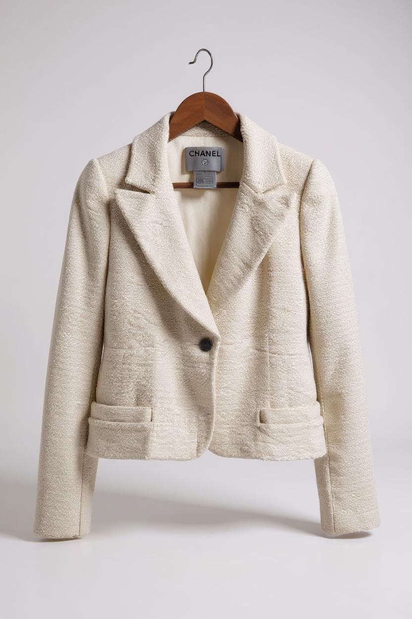 Chanel Cream Boucle Jacket