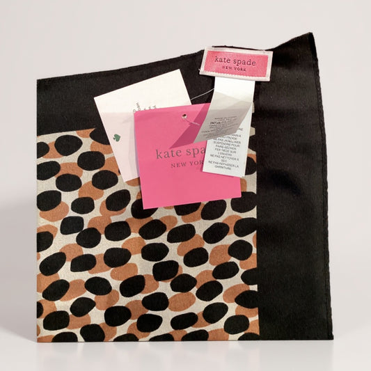 Kate Spade Dotty Leopard Silk Scarf