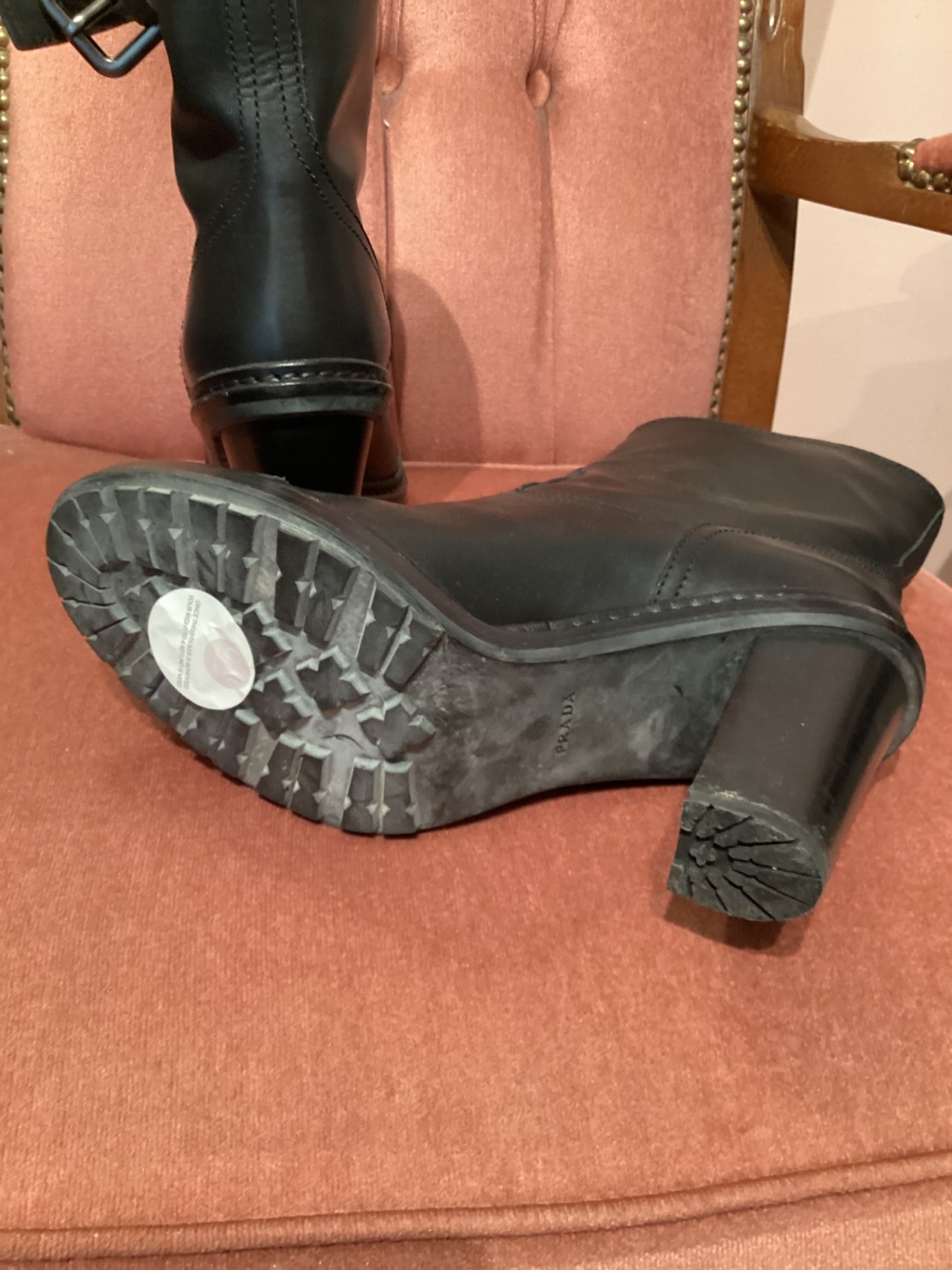 Prada Black Ankle Boots
