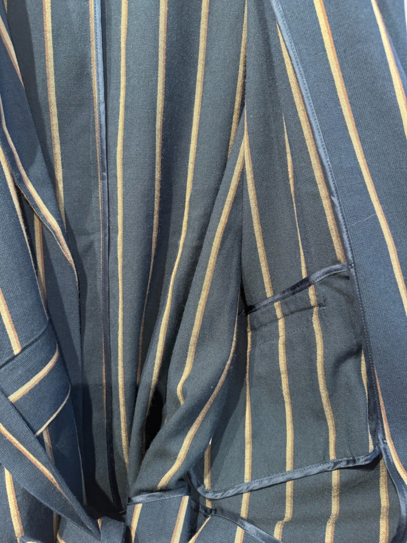 Massimo Dutti Navy Stripe Blazer