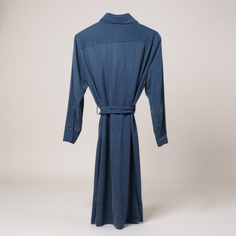 Massimo Dutti Navy Blue Dress