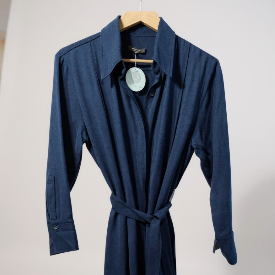Massimo Dutti Navy Blue Dress