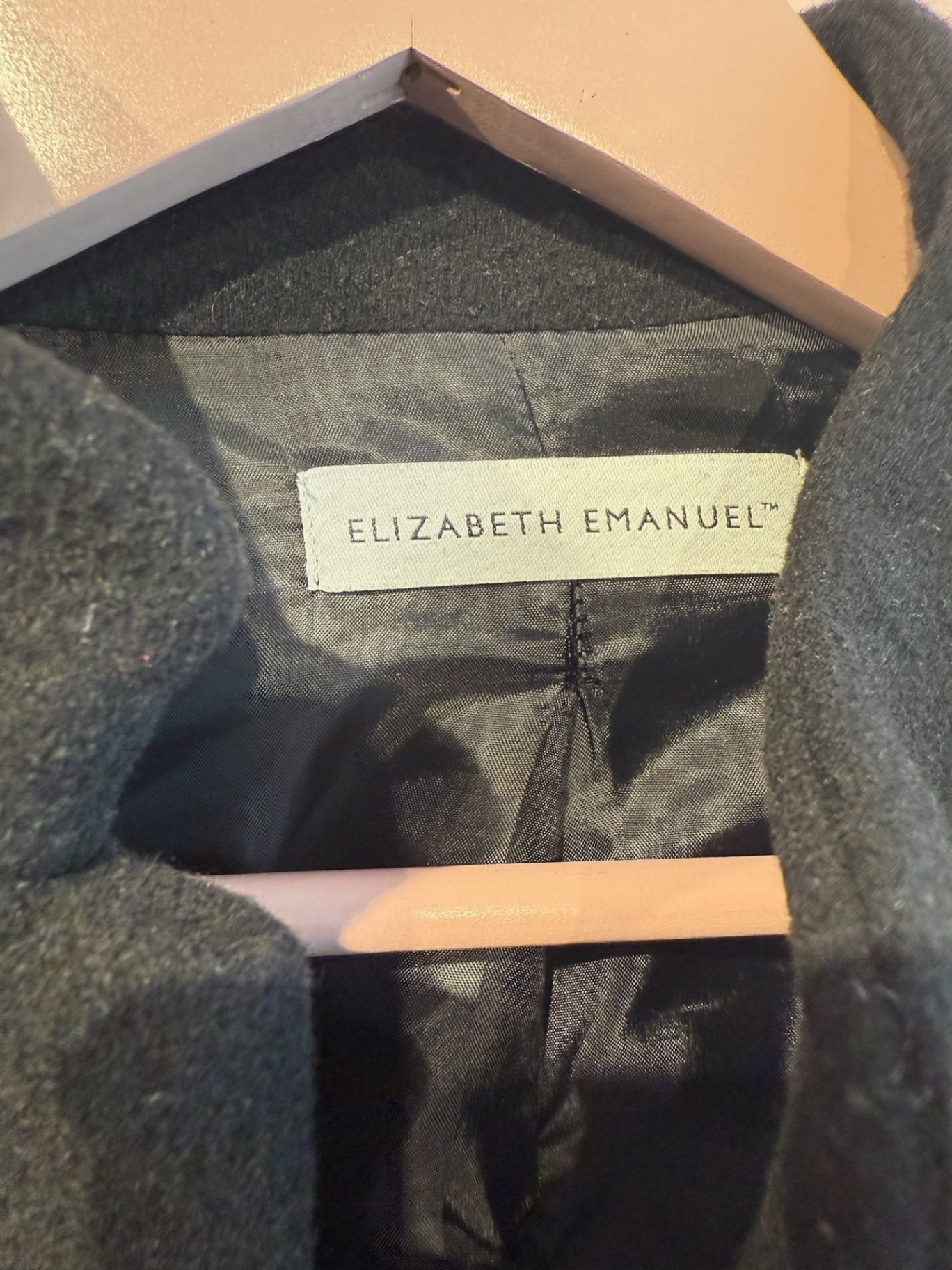 Elizabeth Emanuel Black Jacket