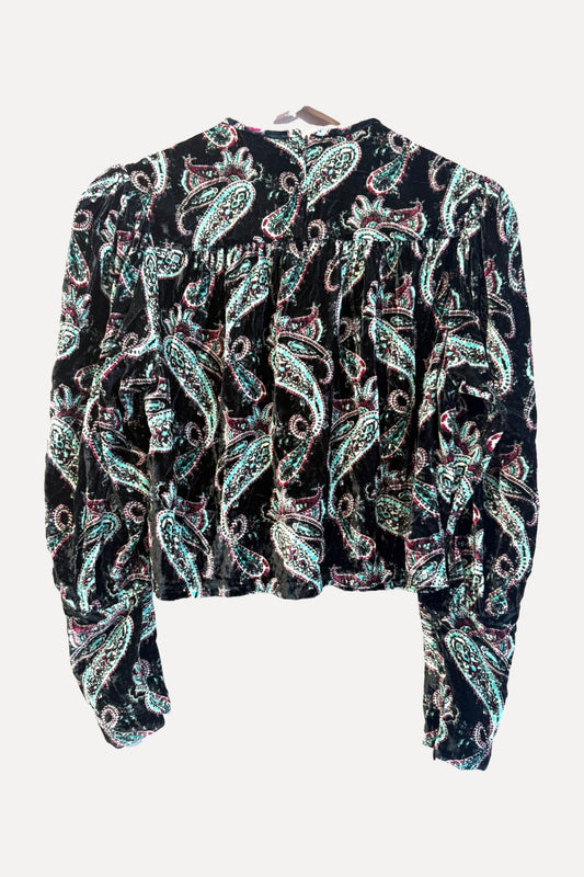 Isabel Marant Miameline Velvet Blouse