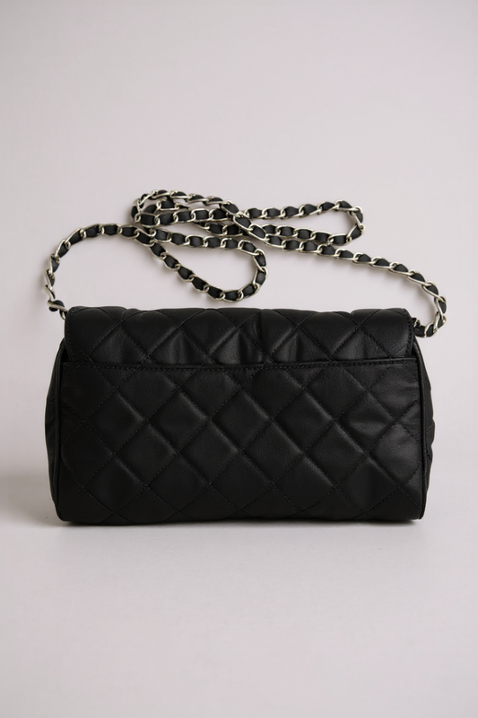 Prada Tessuto Impuntu Quilted Flap Bag