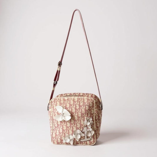Christian Dior Pink and White Bag