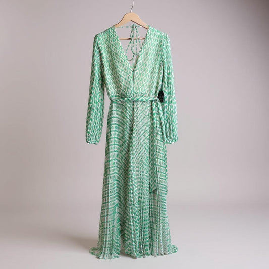 Green and white Phase Eight Dress