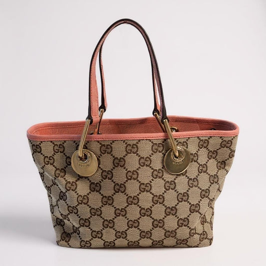 Beige and Pink Gucci Bag