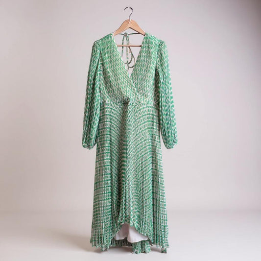 Green and white Phase Eight Dress
