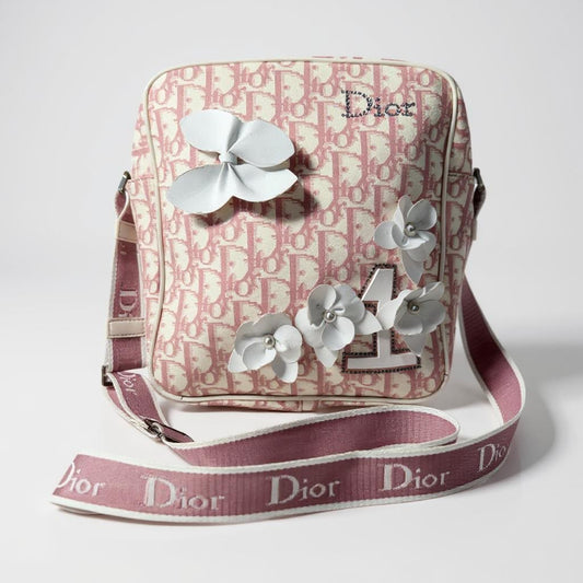 Christian Dior Pink and White Bag