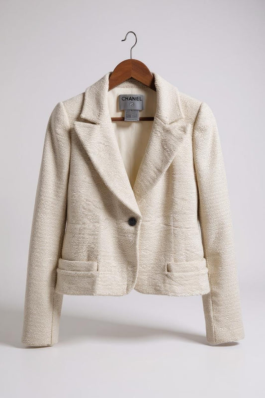 Chanel Cream Boucle Jacket