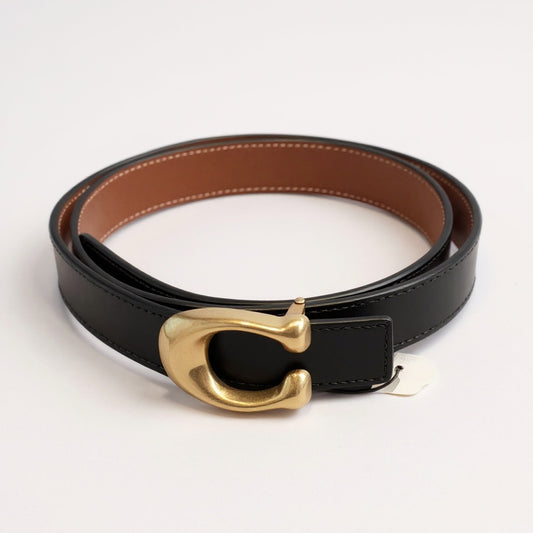 COACH Black and Gold Belt