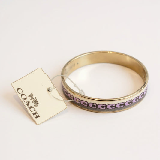 Coach Gold and Purple Bracelet