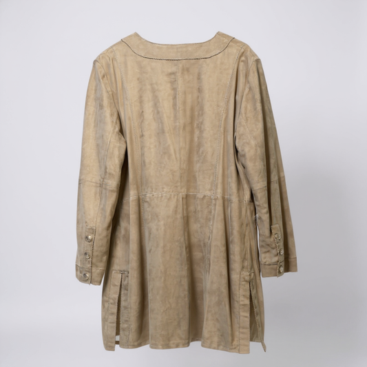 Elegance Camel Suede Jacket