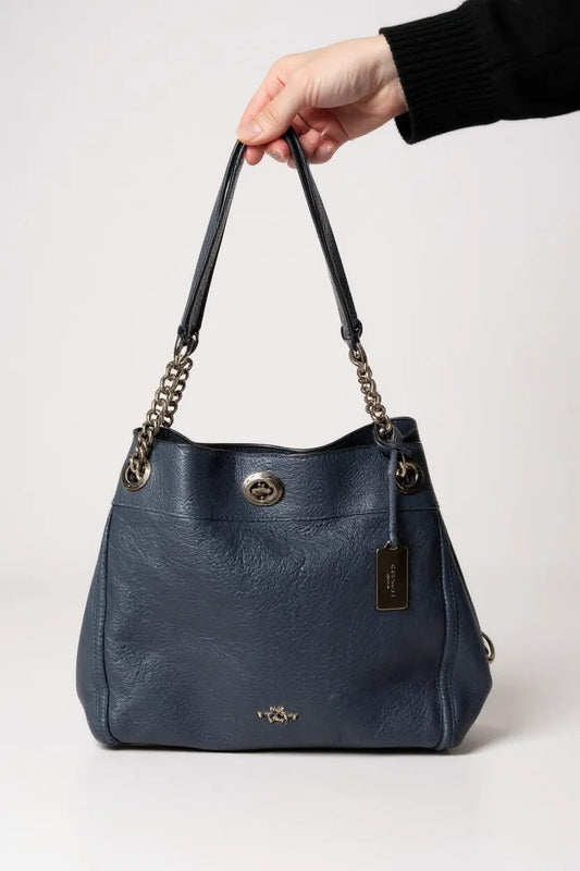 Coach Navy Shoulder Bag