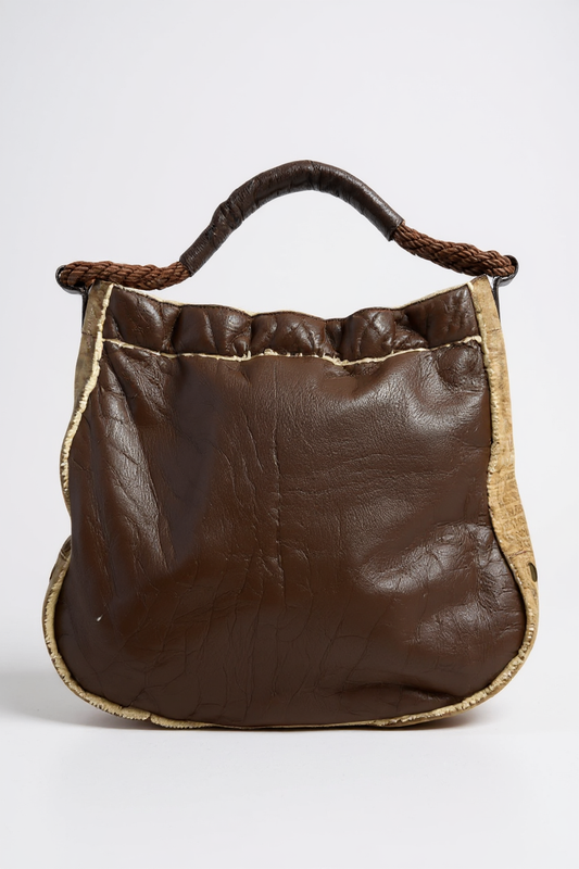 Fendi Brown Sheepskin Shoulder Bag