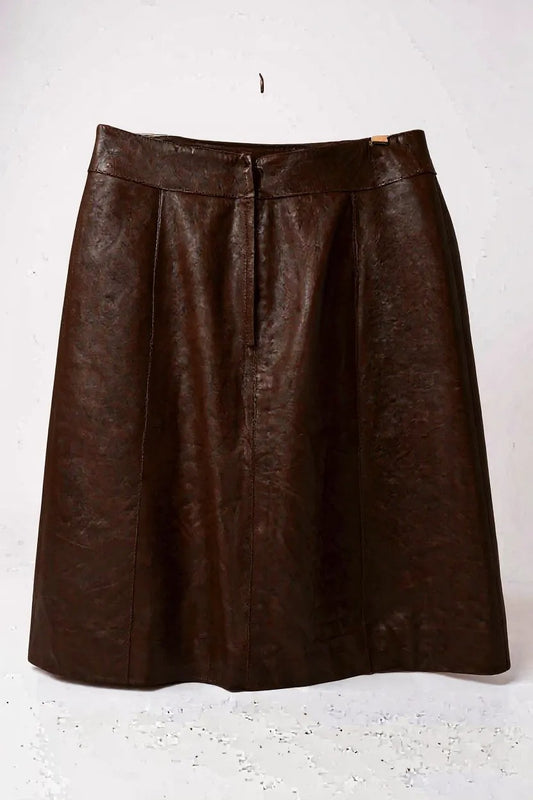 Chanel Leather Skirt
