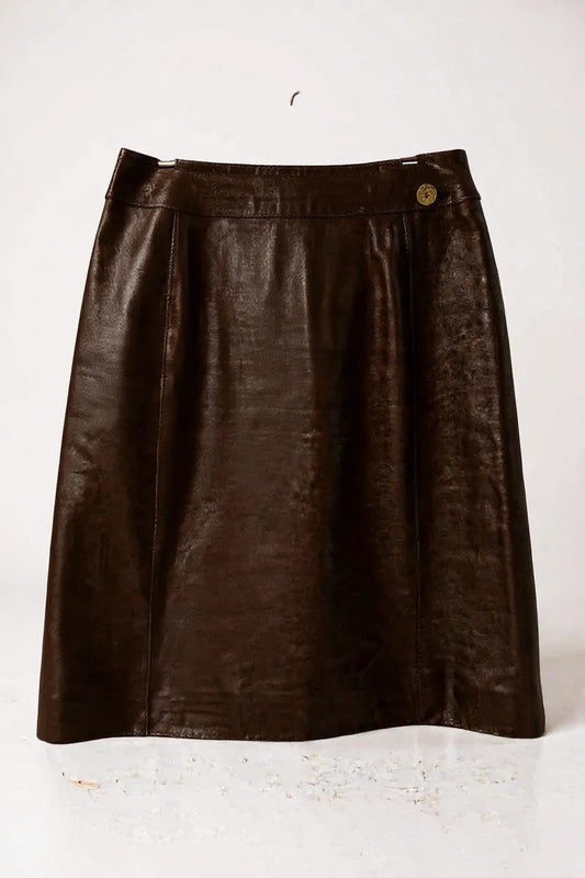 Chanel Leather Skirt