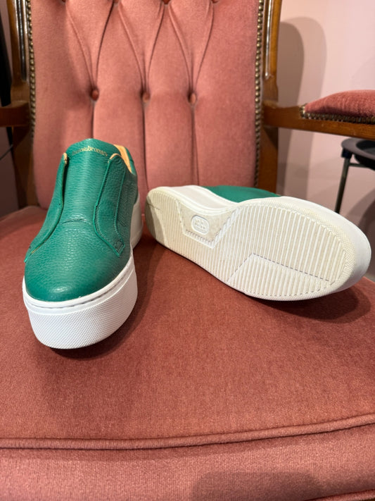 Russell & Bromley Park Up Green Trainers