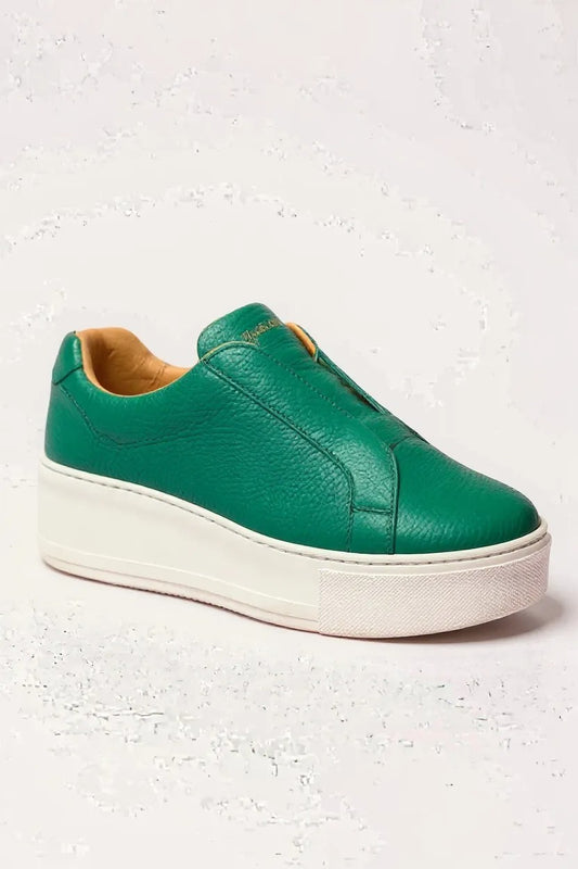 Russell & Bromley Park Up Green Trainers