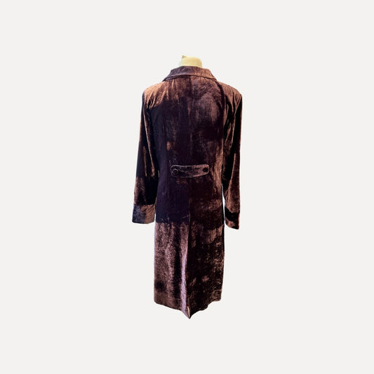 Astique Dark purple velvet coat