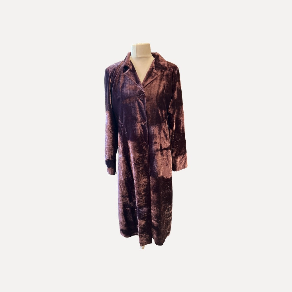 Astique Dark purple velvet coat
