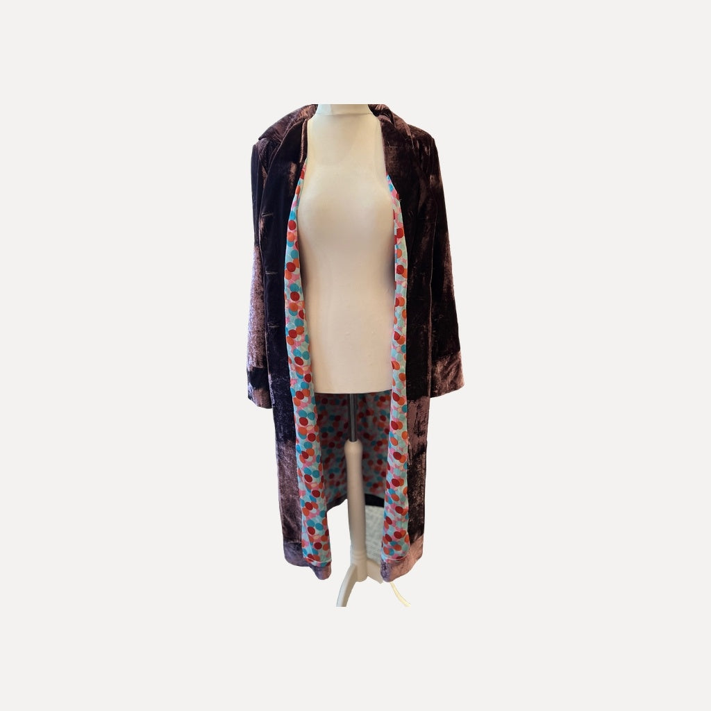 Astique Dark purple velvet coat
