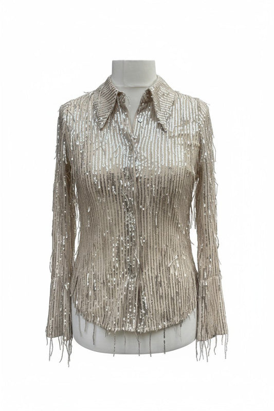 Mint Velvet Sequin Shirt
