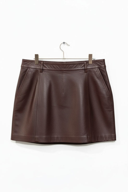 Reiss Leather Mini Skirt