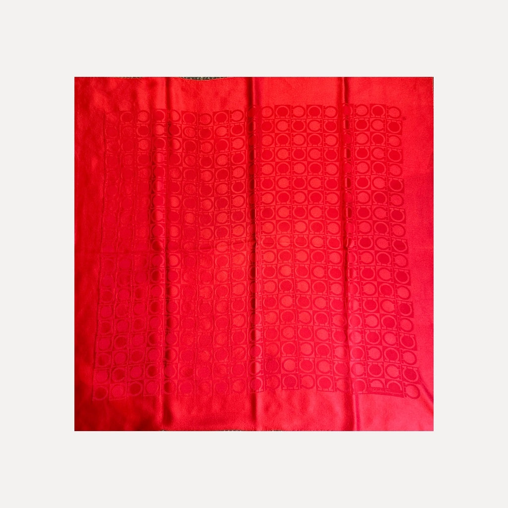 Salvatore Ferragamo Red Scarf