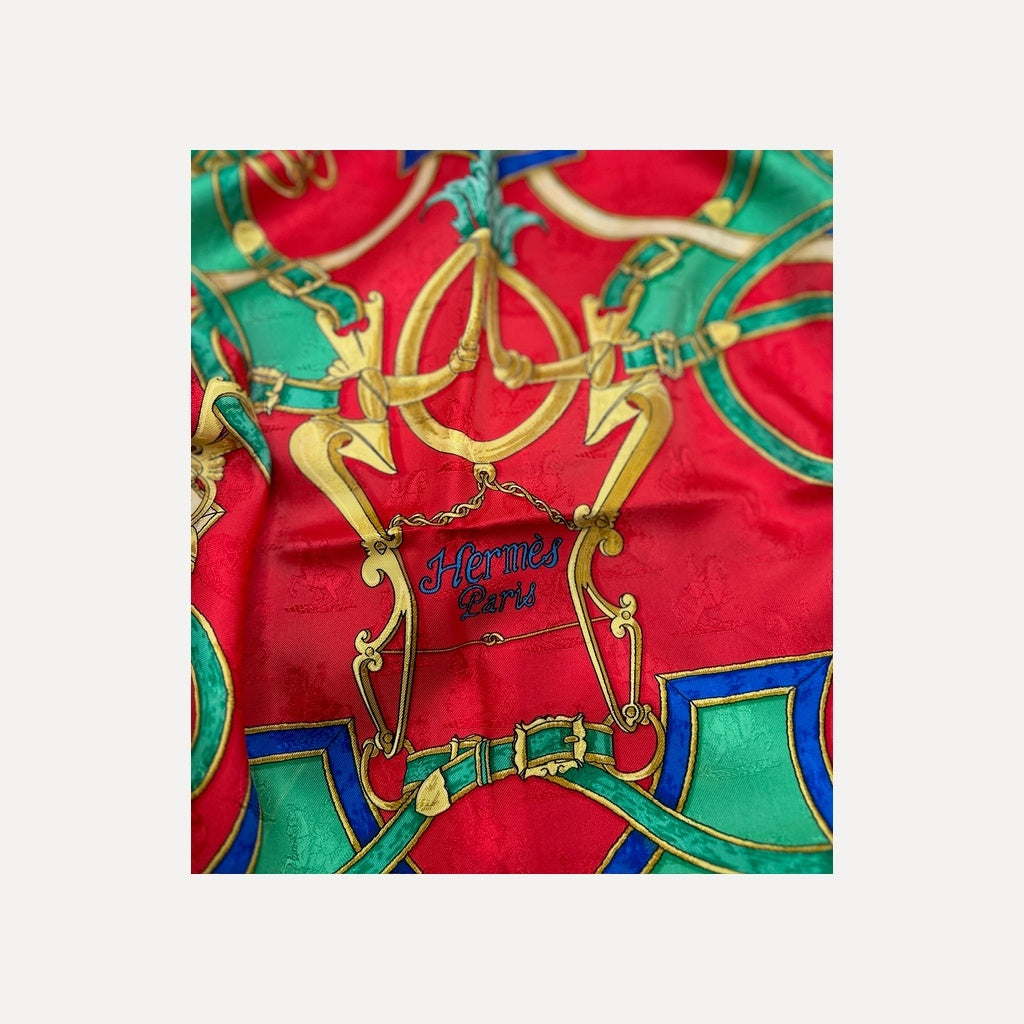 Hermès Red Scarf