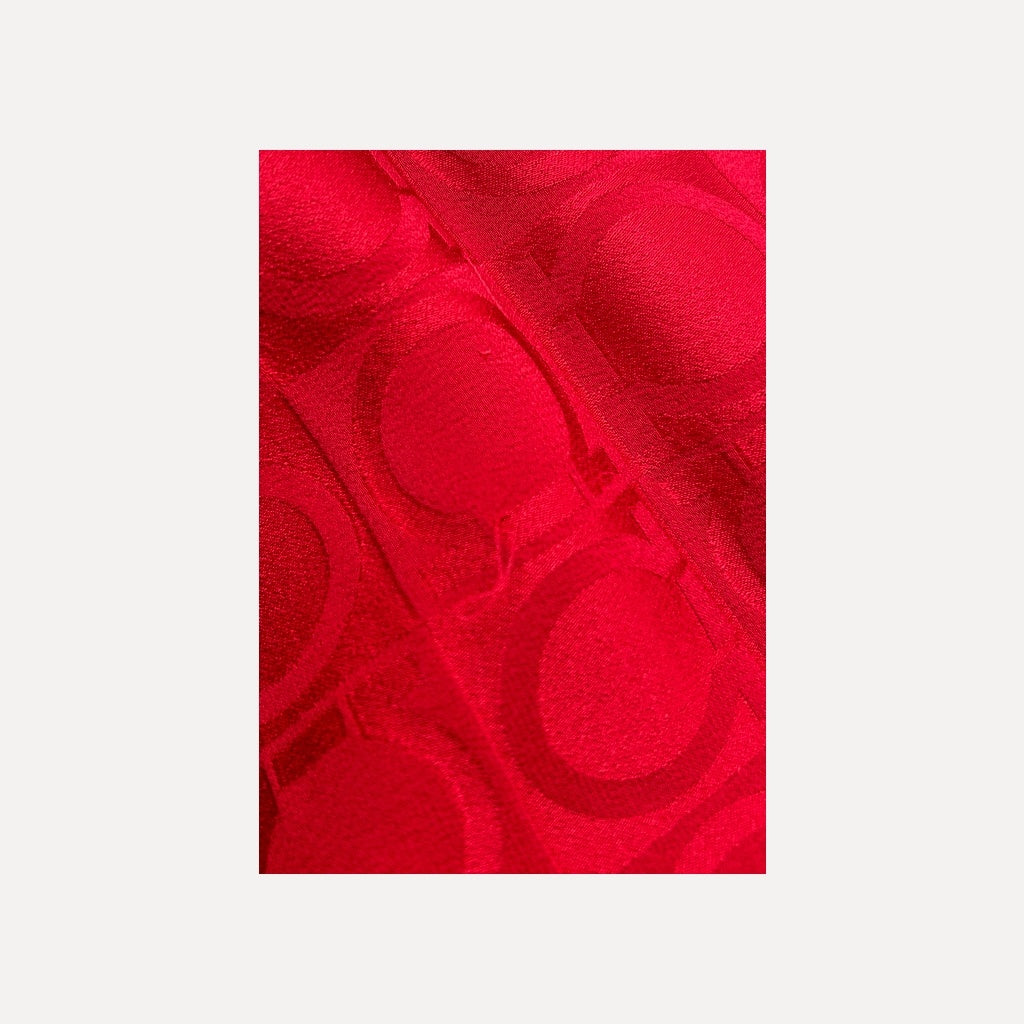 Salvatore Ferragamo Red Scarf