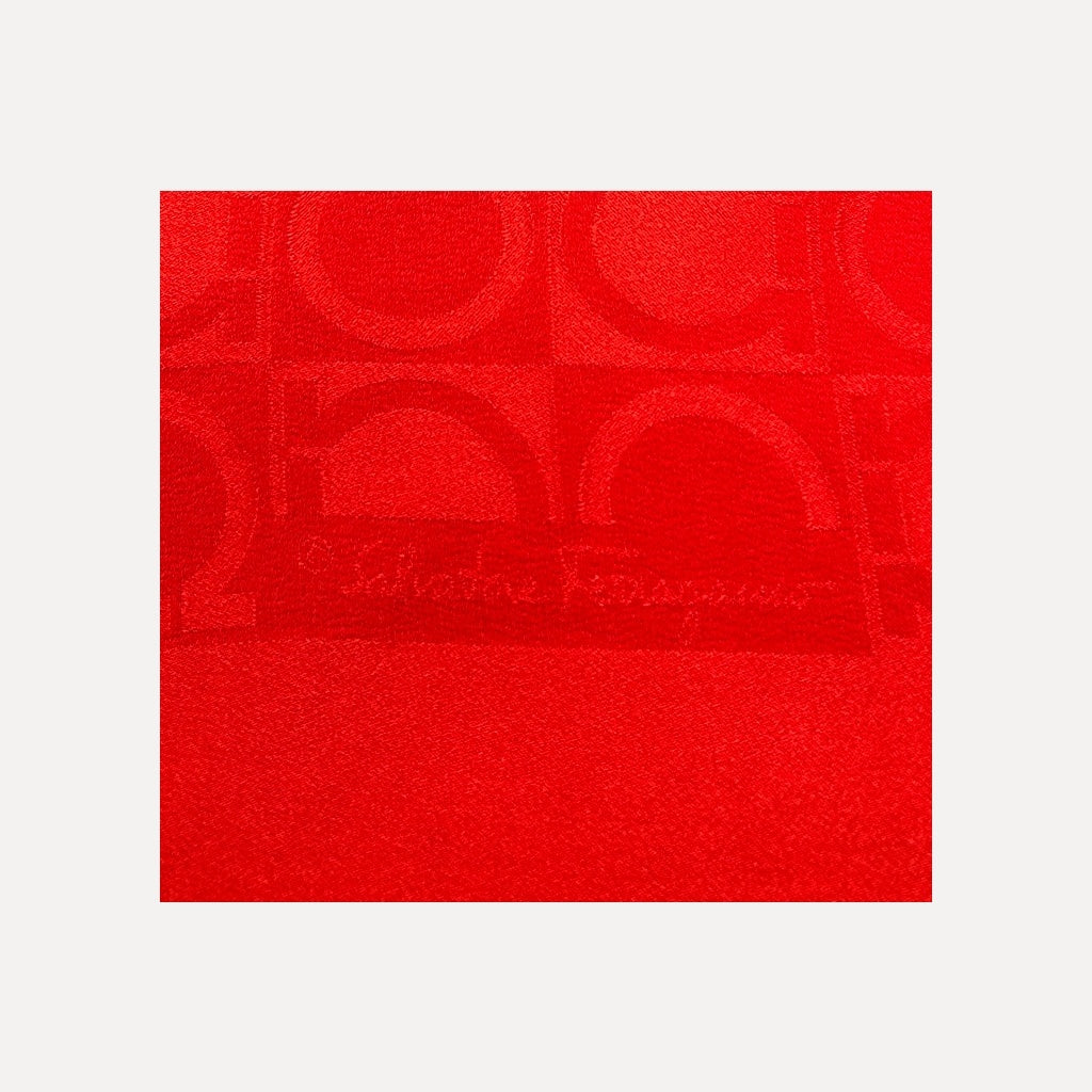 Salvatore Ferragamo Red Scarf