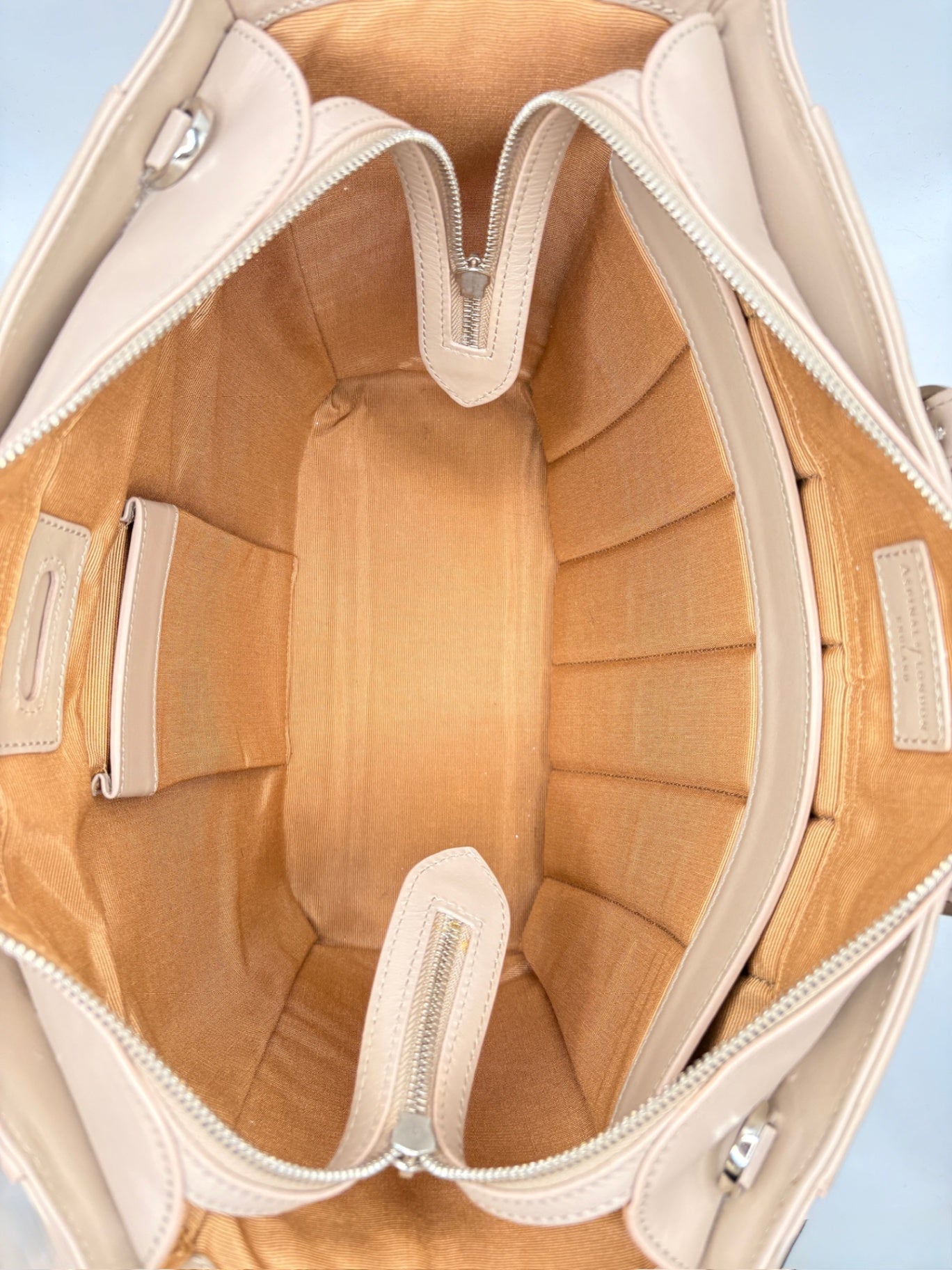 Aspinal of London Beige Bag